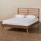 Baxton Studio Shiro Mid-Century Modern Ash Walnut Finished Wood Full Size Platform Bed 182-11105-9407-Zoro - alternate 10